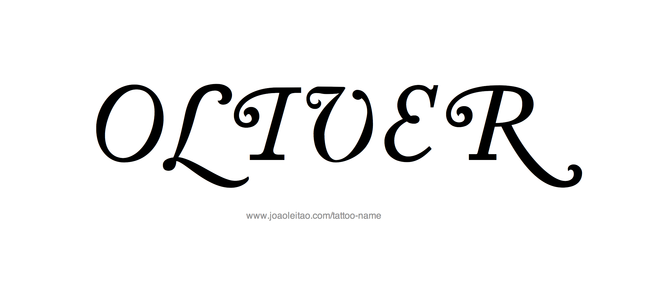 Oliver Name Tattoo Designs